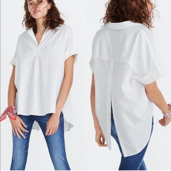 courier button back shirt madewell